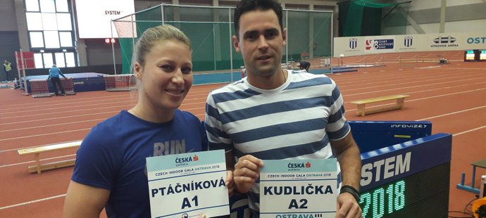 Jiřina Ptáčníková a Jan Kudlička proti sobě budou závodit na Czech Indoor Gala