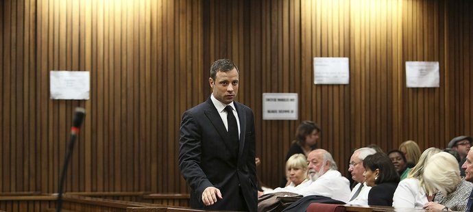 Oscar Pistorius v soudní síni