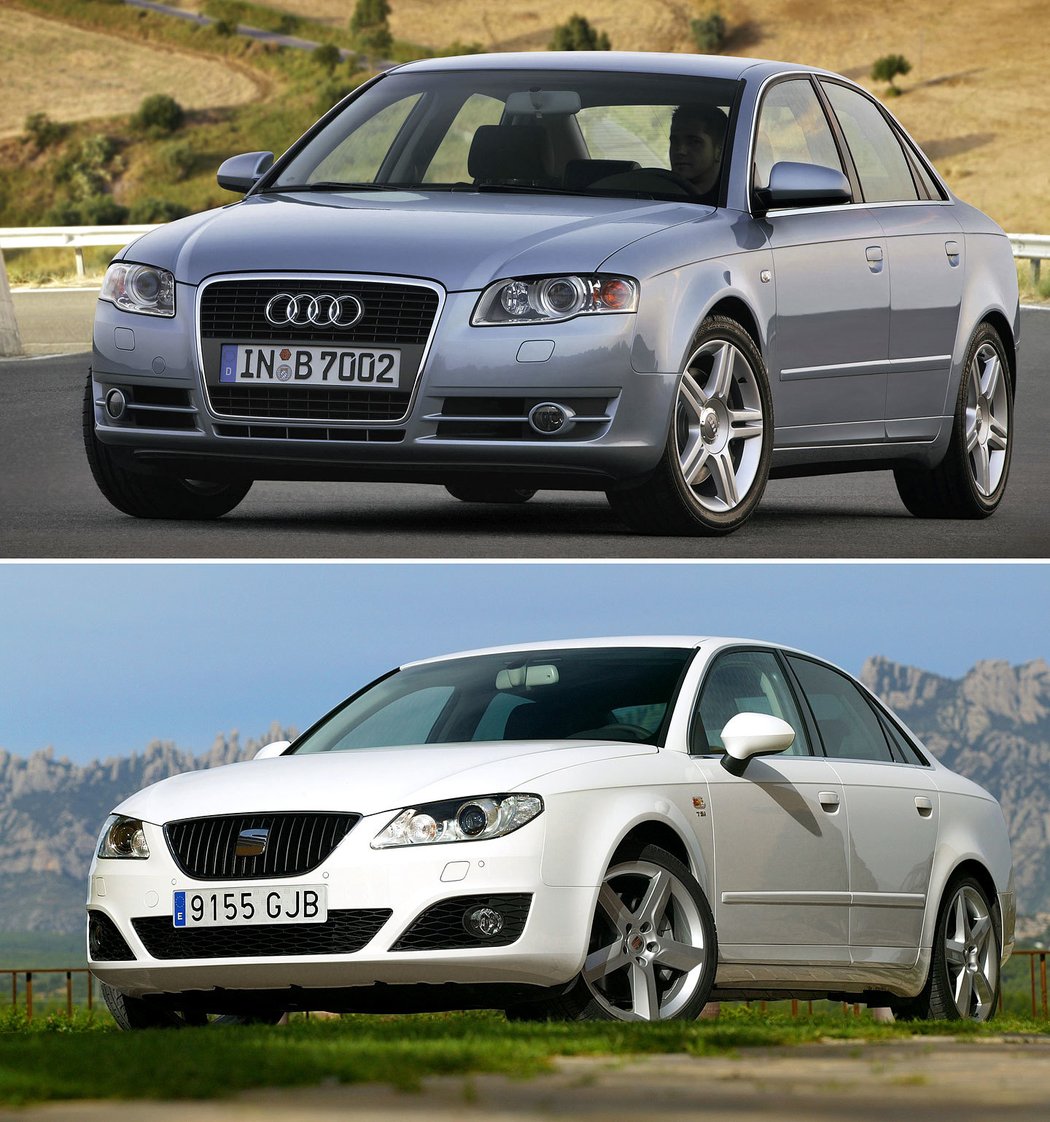 Audi A4 a Seat Exeo