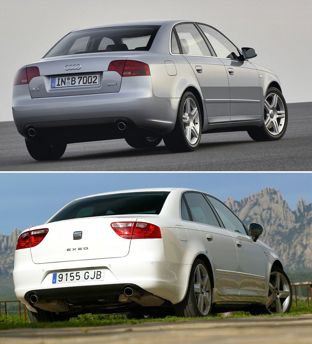 Audi A4 a Seat Exeo