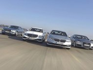 Audi A6 vs. BMW 5 vs. Mercedes-Benz E vs. Volvo S90