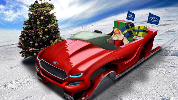 Lyže, boby a sáně slavných automobilových značek nejen pro Santa Clause (+videa)