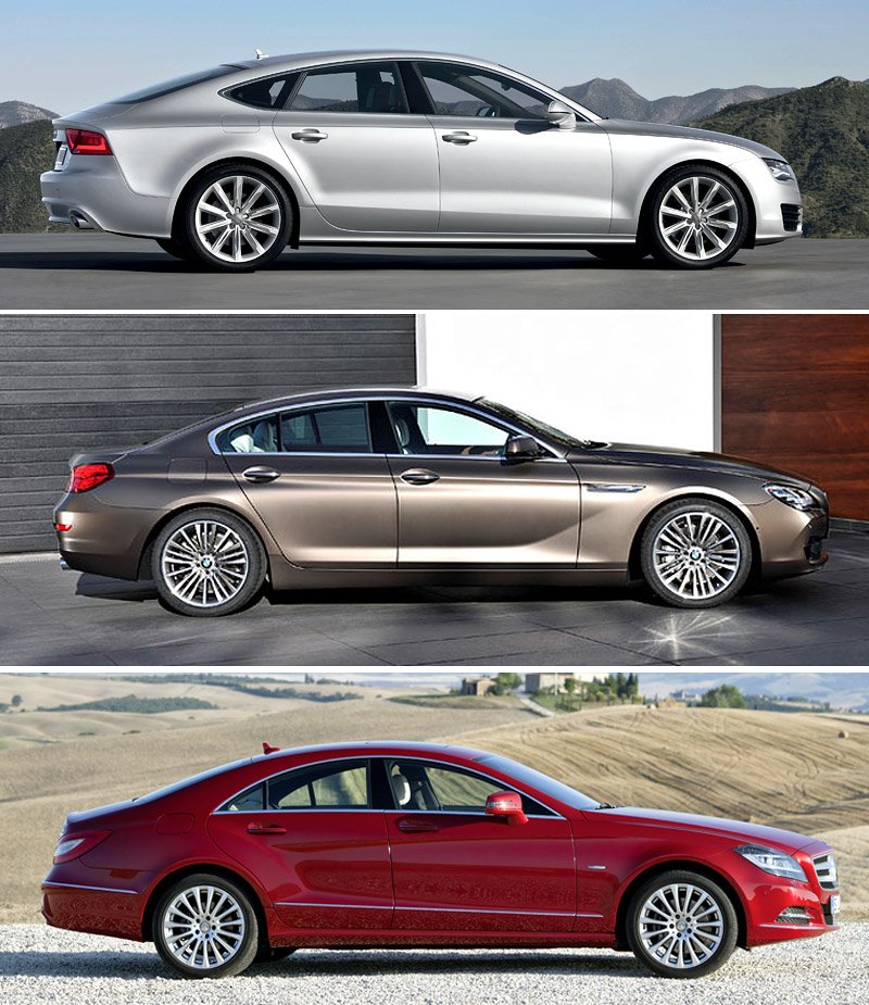 Srovnání: Audi A7, BMW 6 Gran Coupé, Mercedes-Benz CLS