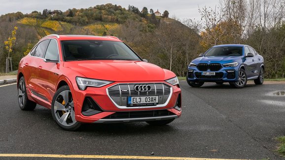 TEST Audi e-tron Sportback 55 quattro vs. BMW X6 30d – Jablka, nebo hrušky?