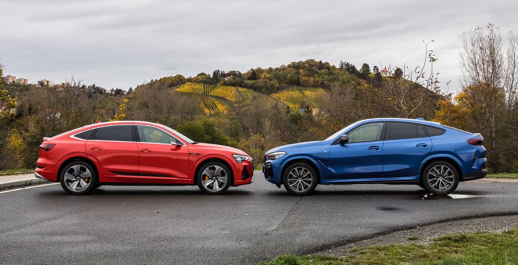 Audi e-tron Sportback 55 quattro vs. BMW X6 30d