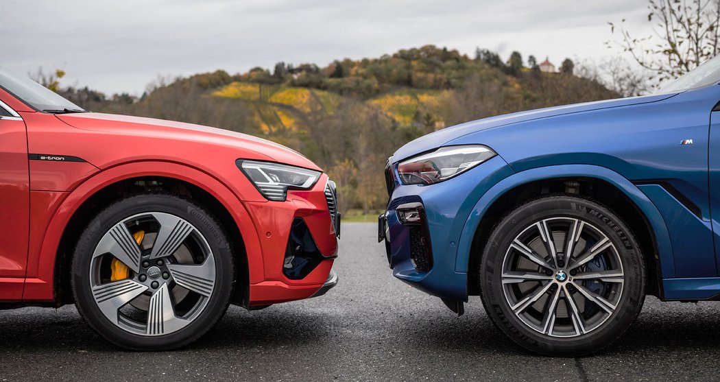 Audi e-tron Sportback 55 quattro vs. BMW X6 30d