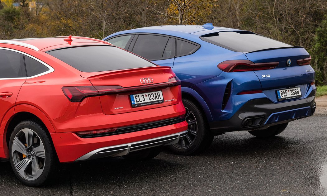 Audi e-tron Sportback 55 quattro vs. BMW X6 30d