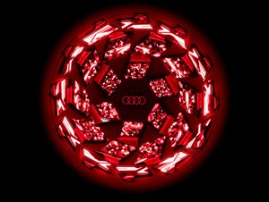 Audi Q9 má první zakřivené digitální OLED. Kvůli viditelnosti ze strany trochu objevuje Ameriku