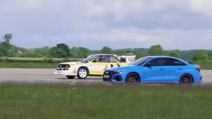 Audi RS3 v Quattro Rally Car Audi RS3 v Quattro Rally Car