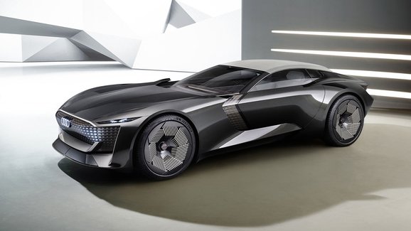 Audi skysphere je koncept elektrického GT budoucnosti. Umí měnit délku