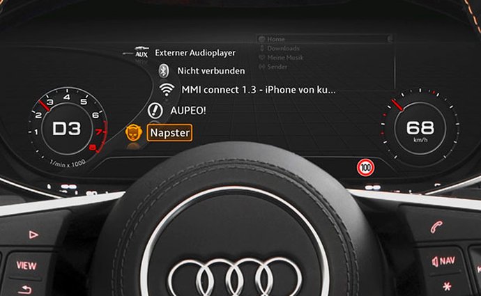 V nových modelech Audi si pustíte hudbu z internetu