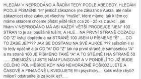 Řada prodejců nevystavuje nové zboží a jen nechává „dobíhat“ stávající aukce.