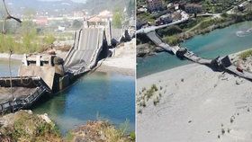 V Itálii se zřítil velký a frekventovaný most! Řidiči skončili v nemocnici