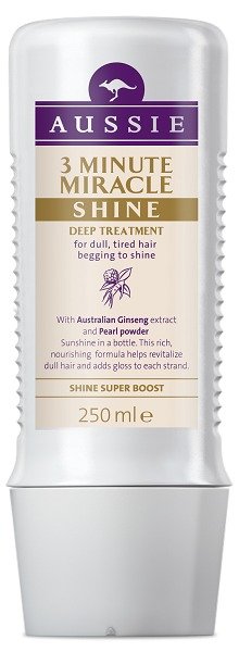 Aussie Miracle Shine, maska, 179 Kč, koupíte v síti drogerií DM