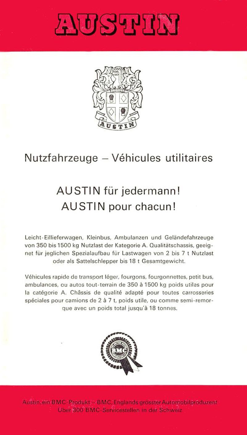 Austin Van and Trucks (1964)