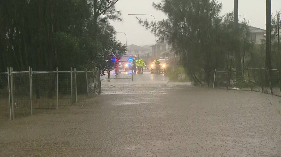 Silné deště způsobily v Austrálii povodně (20. 3. 2021).