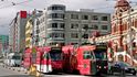 Tramvaje v australském Melbourne. V centru města je v nich jízda zdarma. Tramvaje v australském Melbourne. V centru města je v nich jízda zdarma.