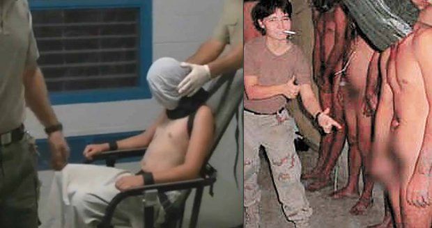 Svázaný polonahý chlapec s kápí i slzný plyn. Mučení mladistvých děsí Austrálii