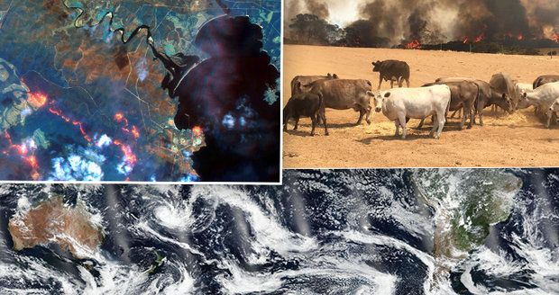 Oblak dýmu z požárů v Austrálii oběhne zeměkouli, tvrdí NASA. Svět něco takového nepamatuje