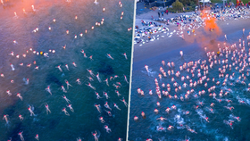 1500 naháčů se vrhlo do ledové vody. Jediné povolené oblečení byla plavecká čapka