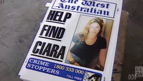 Ciara Glennonová, jejíž tělo se nakonec našlo severně od Perthu.