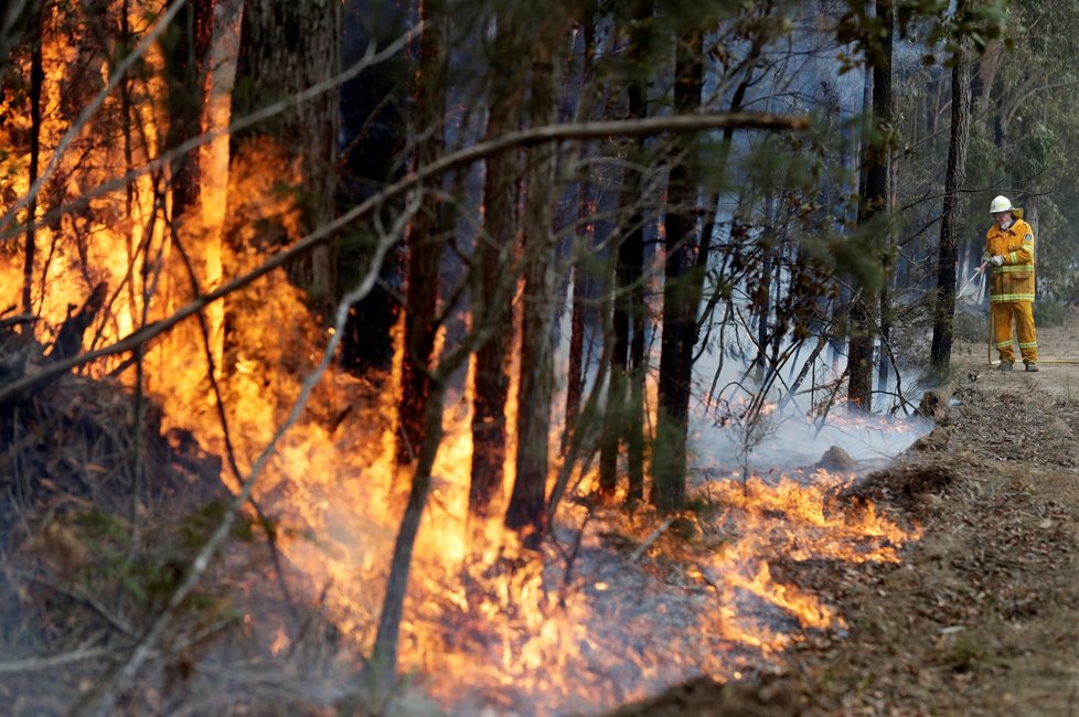Hasiči i nadále bojují s požáry, které zachvátily Austrálii (8. 1. 2019)