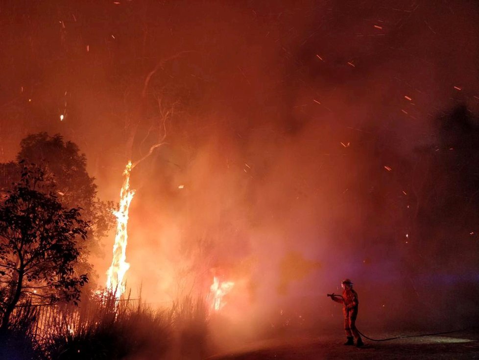 Ničivé lesní požáry zasáhly Austrálii (10. 9. 2019).