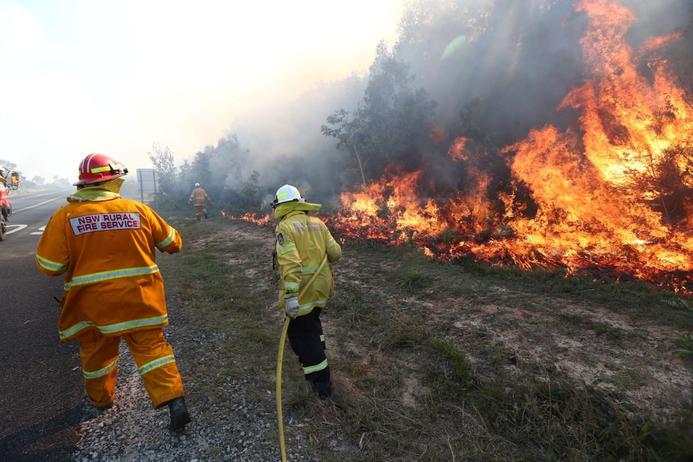 Ničivé lesní požáry zasáhly Austrálii (10. 9. 2019).