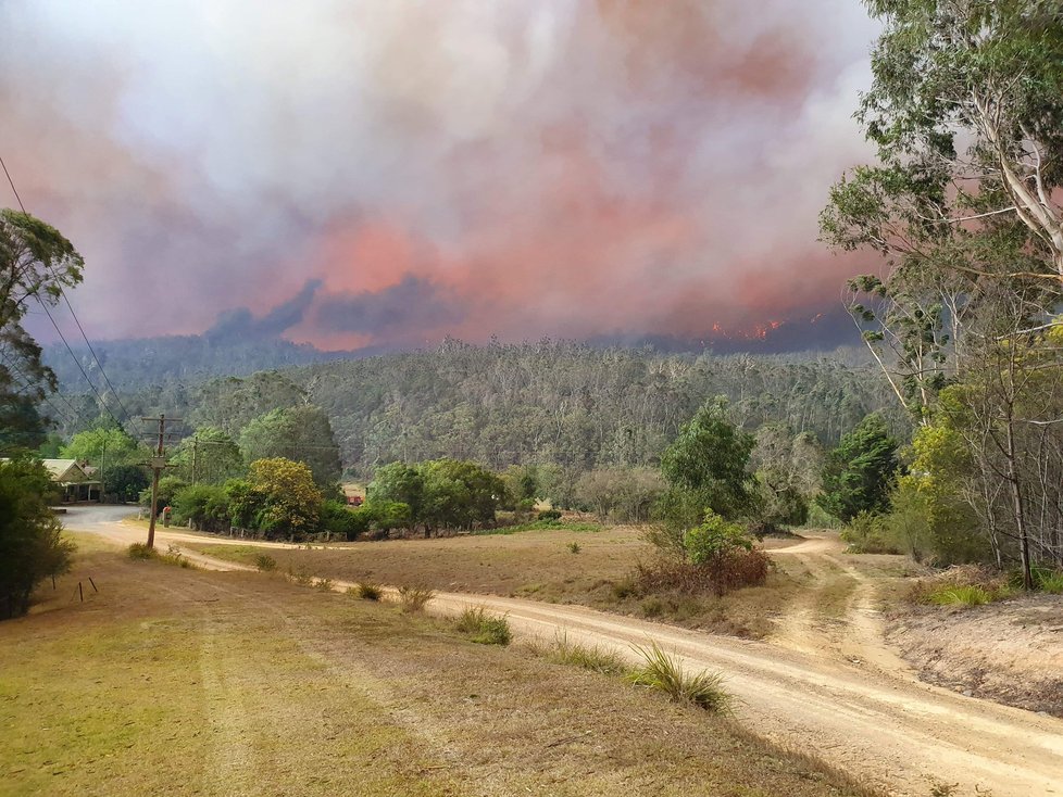 V Austrálii dál zuří rozsáhlé požáry (14. 01. 2020).