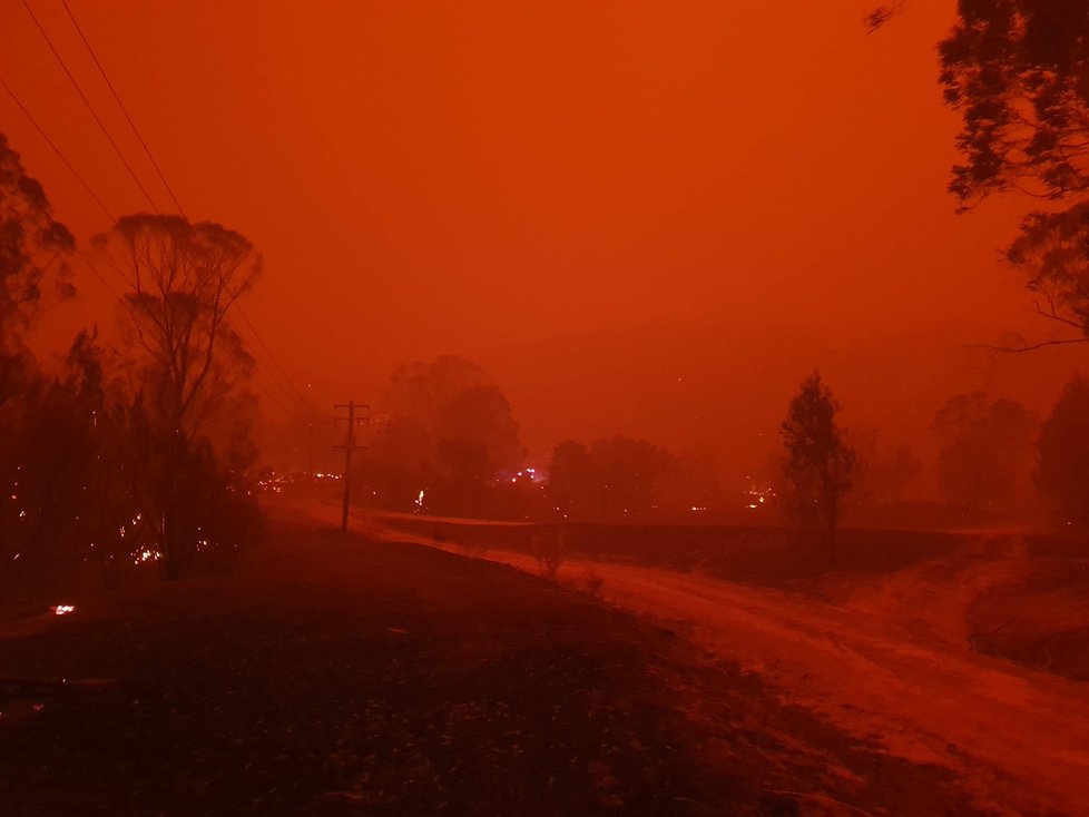 V Austrálii dál zuří rozsáhlé požáry, (14.01.2020).