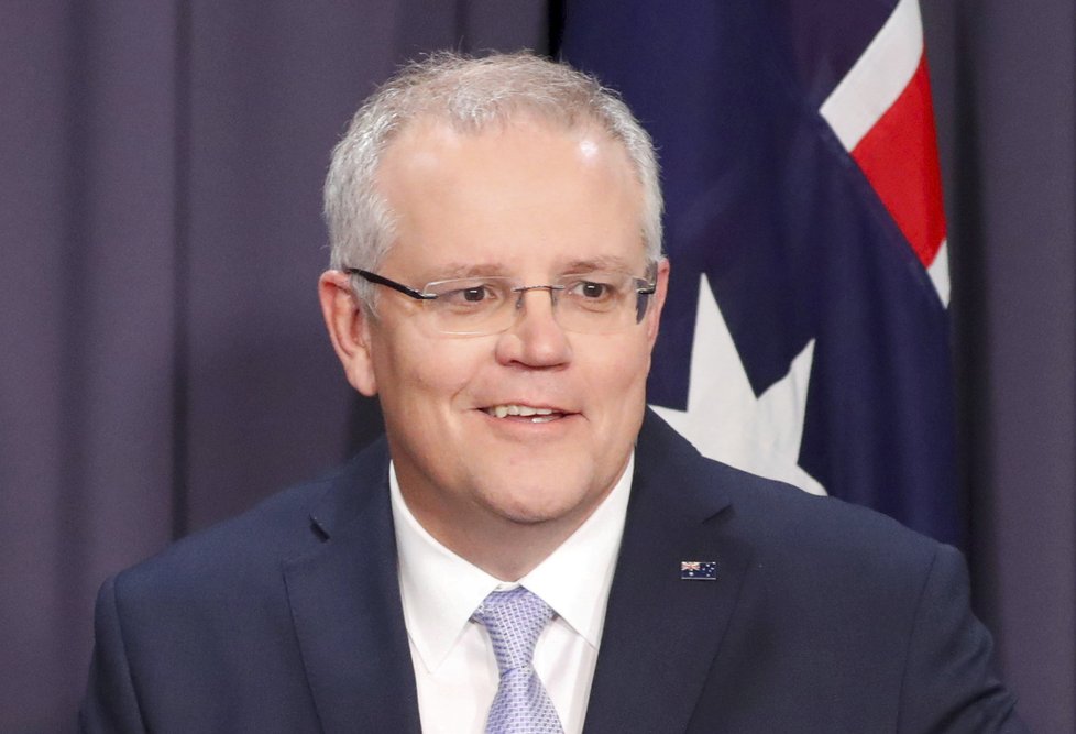 Australský premiér Scott Morrison.