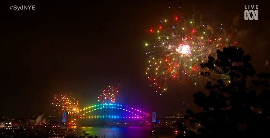 Novoroční oslavy v australském Sydney (1. 1. 2020)
