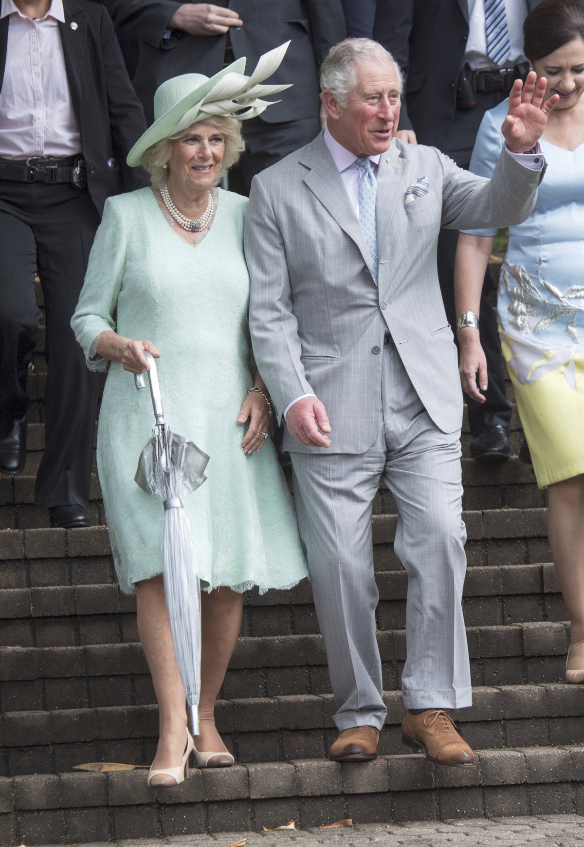 Princ Charles s manželkou Camillou v Austrálii.