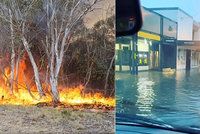 Oheň vystřídala sprcha. Sydney sužují nejhorší deště za 30 let, hasiči se radují