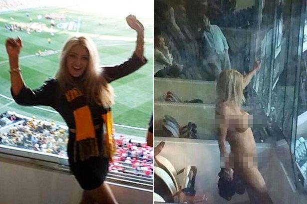 Přišla oblečená, po finále ligy australského fotbalu se Heather McCartney svlékla