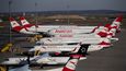 Letiště po celé Evropě plní odstavená letadla: Austria Airlines