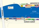 Mapa výstavy Auta na náplavce 2021