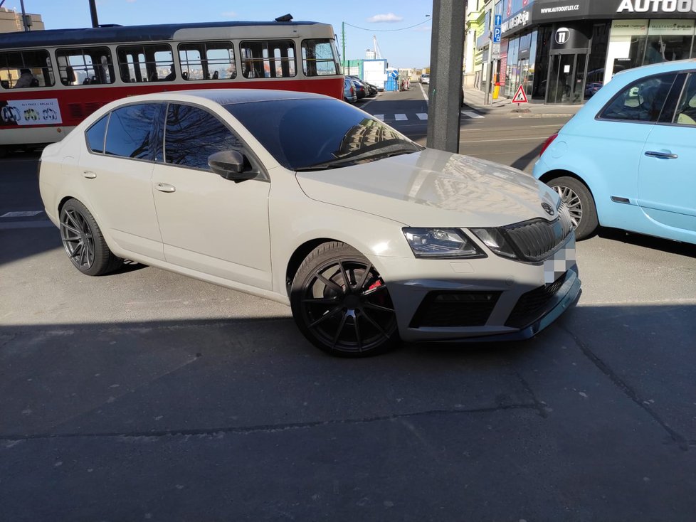 Škoda Octavia RS, která byla vidět na záběrech.