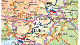 Autem k moři: Kudy jsme jeli.