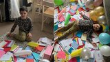 Autistovi nepopřáli kamarádi k narozeninám: Lidé mu poslali 700 dopisů z celého světa! 