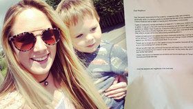 Matka obdržela dopis se stížností na svého syna, dítě je autista.
