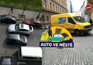 Dopravcům v dodávkách v centru Prahy okolnosti často nedávají na výběr, parkují mimo povolená místa.