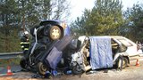 Děsivá dopravní nehoda u Budějovic: Tři mrtví v čelním nárazu dvou vozů!