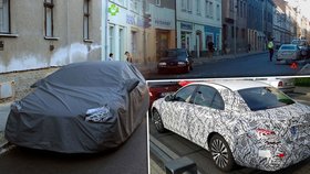 Testovací Mercedes boural v Plzni