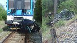 Tragická nehoda na Trutnovsku: Řidička (†42) zemřela po srážce s vlakem