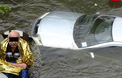 Řidič sjel i s autem do Vltavy: Nepozornost, nebo technická závada?