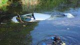Řidič zajel v Braníku autem do rybníčku:  Přemohl ho mikrospánek