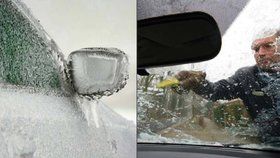 Muž (62) nechtěl škrábat namrzlé auto, nasedl a vyjel s vystrčenou hlavou z okna. Ilustrační foto