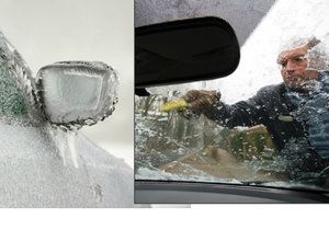 Muž (62) nechtěl škrábat namrzlé auto, nasedl a vyjel s vystrčenou hlavou z okna. Ilustrační foto
