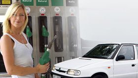 Palivo E85 obsahuje 85 procent bioetanolu a 15 procent benzinu. My jej pro použití ve felicii zředili v poměru 1:1 s benzinem.